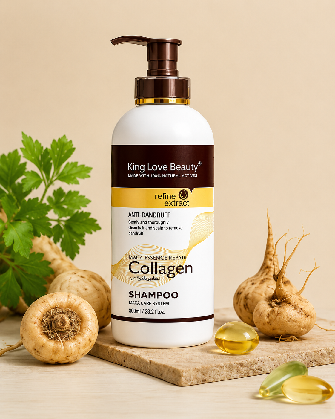 King Love Beauty Collagen Anti-Dandruff Shampoo – 800ml