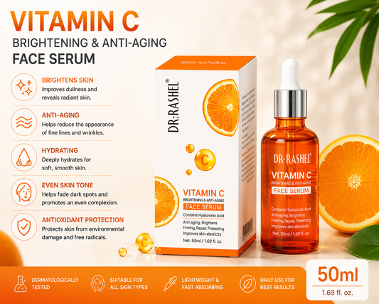 Dr. Rashel Vitamin C Brightening & Anti-Aging Face Serum – 50ml